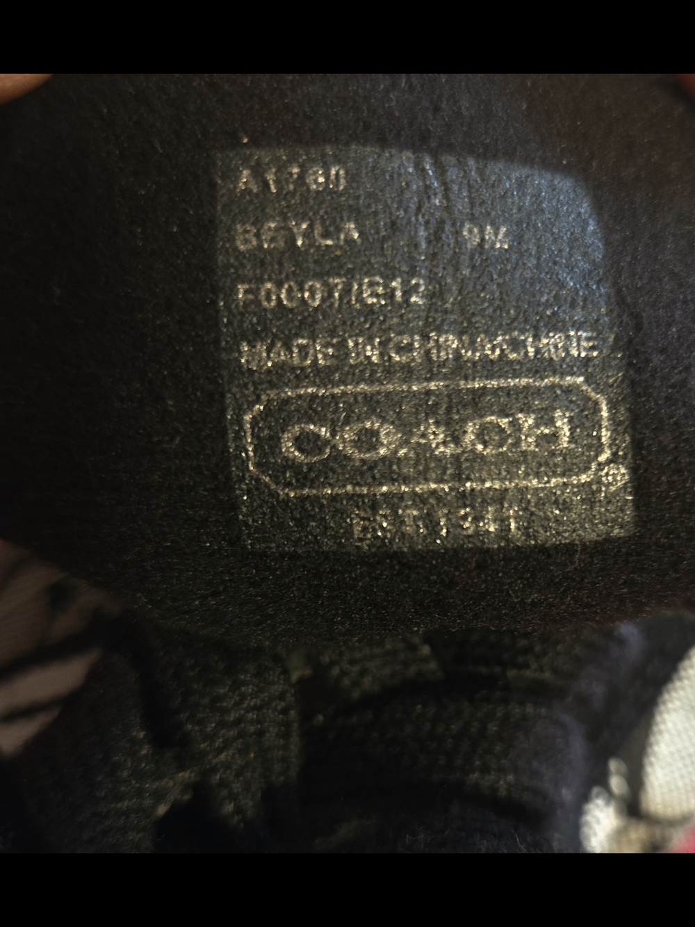 Coach Women Black Signature C Sneaker - Picture 5 of 5